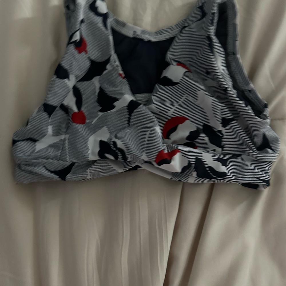 Patterned Kids Sports Bra